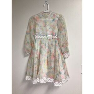 Sears, Roebuck and Co. Vintage‎ Girl's Long Sleeve Floral Dress Size 12